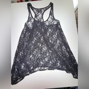 Express lace flowy tank top size large